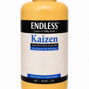 Kaizen Islak Zemin Ve Fayans Boyası Hardal 2 Litre + Katalizör 80gr KZ-009