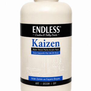 Kaizen Islak Zemin Ve Fayans Boyası Fil Dişi 2 Litre + Katalizör 80gr KZ-005