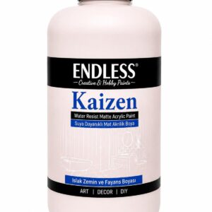 Kaizen Islak Zemin Ve Fayans Boyası Pembe Beyaz 2 Litre + Katalizör 80gr KZ-004