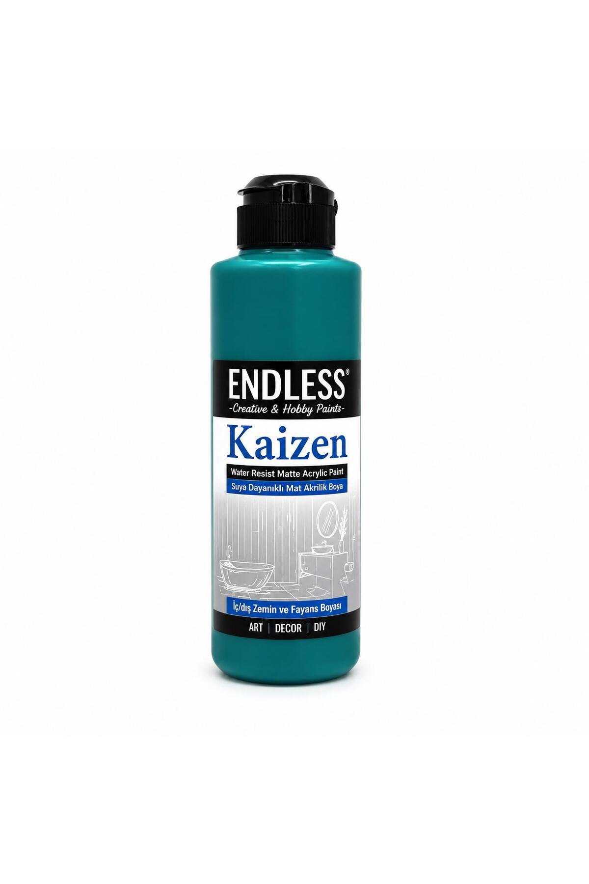 Kaizen Islak Zemin Ve Fayans Boyası Deniz Yeşili 500ml + Katalizör 20gr KZ-034