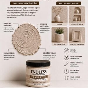 Traverten Efekt Pasta TP-03 Bej 250ml