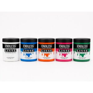 Lısse Parlak Lake Boya 5 Renk Beyaz+Mavi+Turuncu+Fuşya+Yeşil 250ml