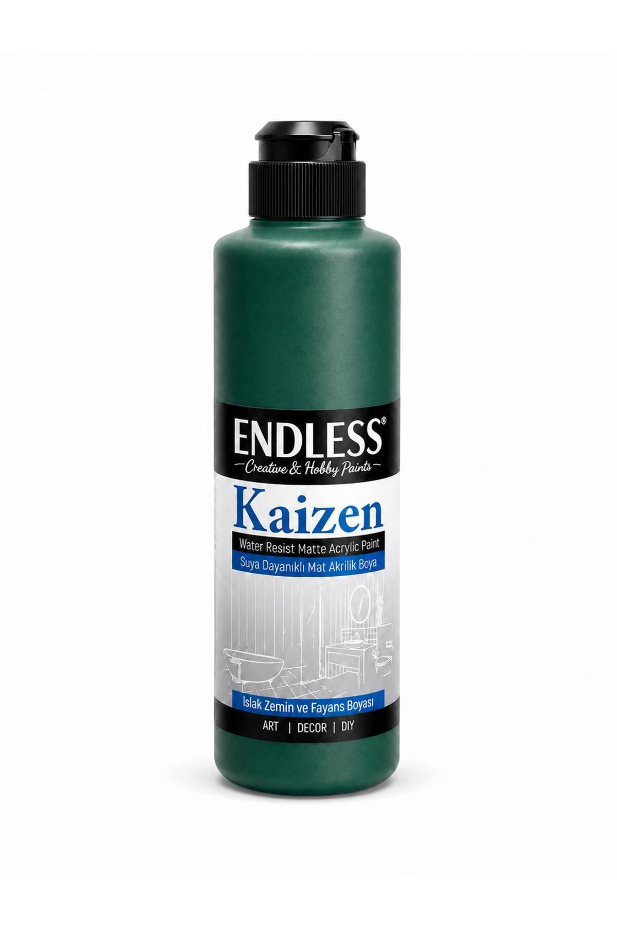 Kaizen Islak Zemin Ve Fayans Boyası Kadife Yeşil 500ml + Katalizör 20gr KZ-026