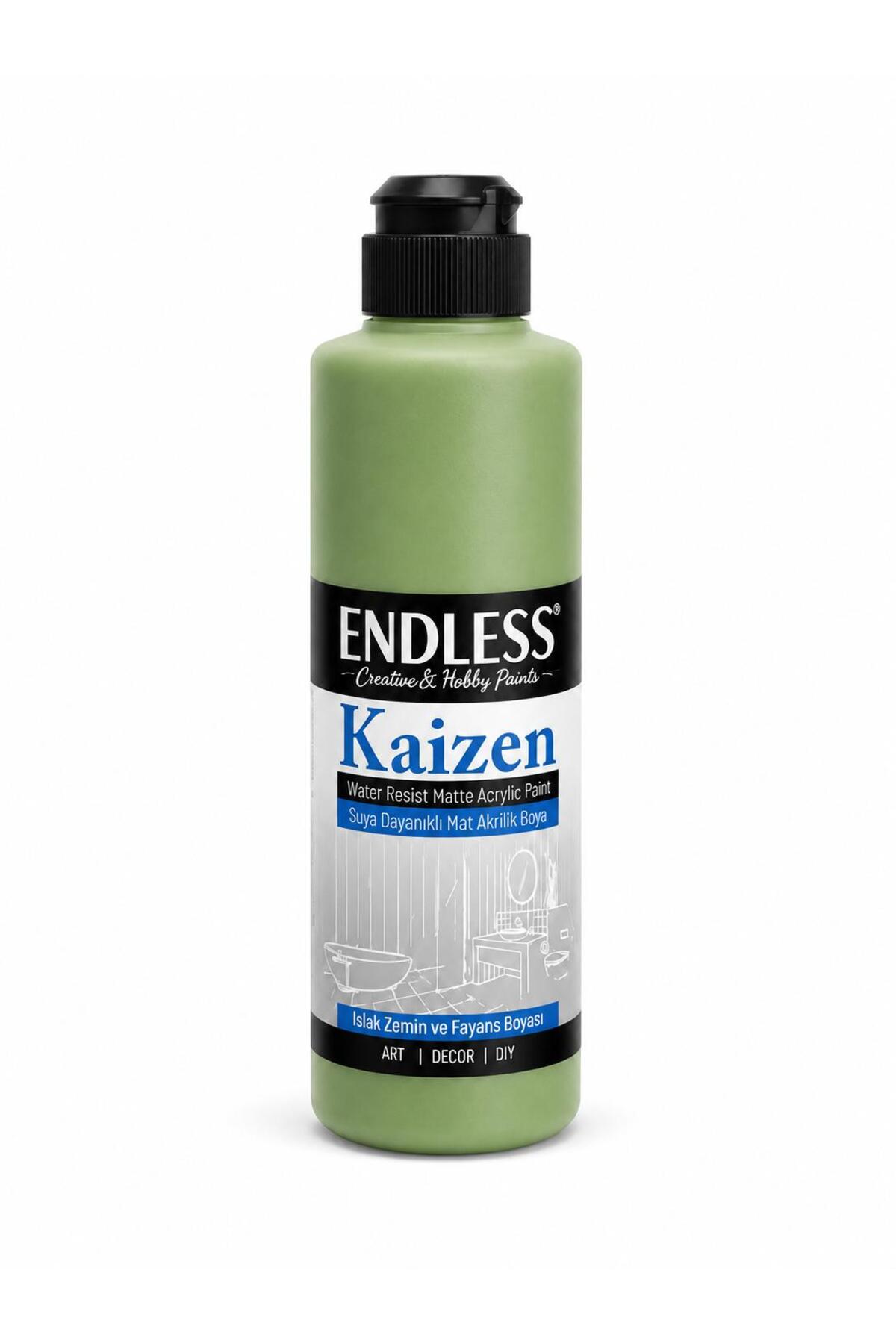 Kaizen Islak Zemin Ve Fayans Boyası Botanik Yeşil 250ml + Katalizör 10gr KZ-025