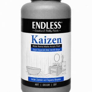 Kaizen Islak Zemin Ve Fayans Boyası Grafiti Gri 2 Litre + Katalizör 80gr KZ-041