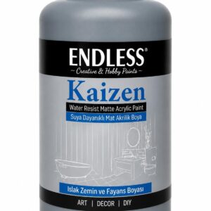 Kaizen Islak Zemin Ve Fayans Boyası Koyu Gri 2 Litre + Katalizör 80gr KZ-040