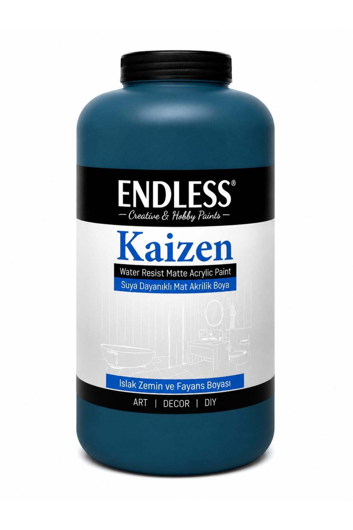 Kaizen Islak Zemin Ve Fayans Boyası Fresco 2 Litre + Katalizör 80gr KZ-031