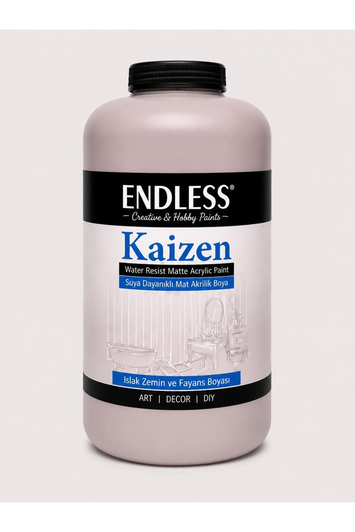 Kaizen Islak Zemin Ve Fayans Boyası Açık Gri 2 Litre + Katalizör 80gr KZ-035