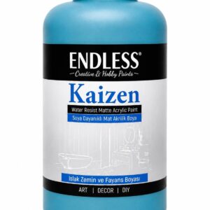 Kaizen Islak Zemin Ve Fayans Boyası Turkuaz 2 Litre + Katalizör 80gr KZ-027
