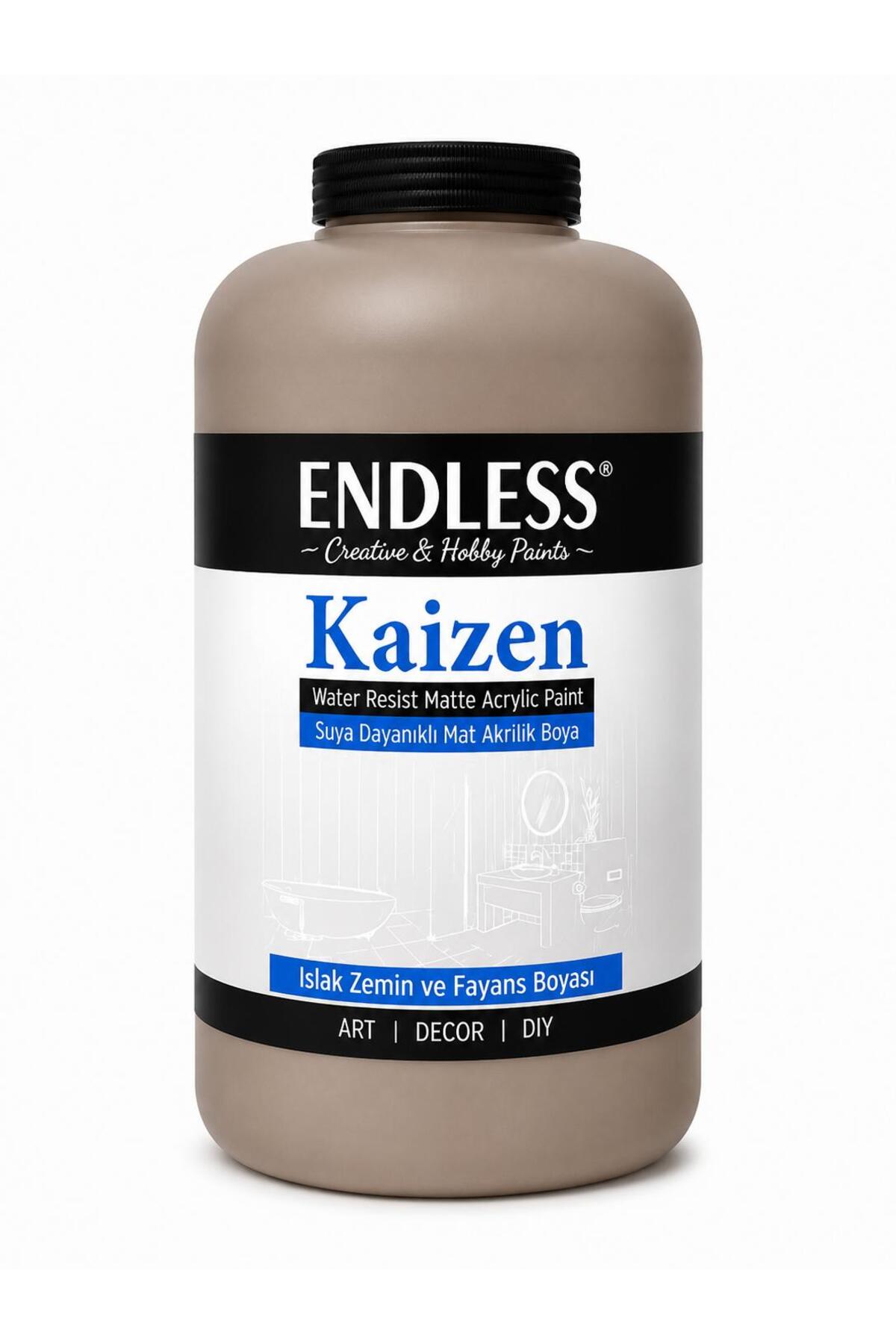 Kaizen Islak Zemin Ve Fayans Boyası Islak Kum 2 Litre + Katalizör 80gr KZ-021