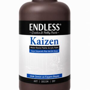 Kaizen Islak Zemin Ve Fayans Boyası Koyu Kahve 2 Litre + Katalizör 80gr KZ-022