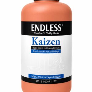 Kaizen Islak Zemin Ve Fayans Boyası Retro Pembe 2 Litre + Katalizör 80gr KZ-018