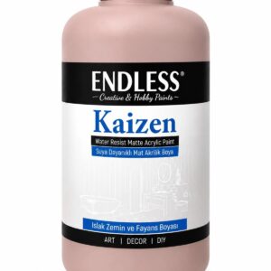 Kaizen Islak Zemin Ve Fayans Boyası Pembe Kahve 2 Litre + Katalizör 80gr KZ-019