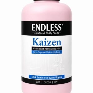 Kaizen Islak Zemin Ve Fayans Boyası Toz Pembe 2 Litre + Katalizör 80gr KZ-017