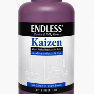 Kaizen Islak Zemin Ve Fayans Boyası Patlıcan Moru 2 Litre + Katalizör 80gr KZ-015