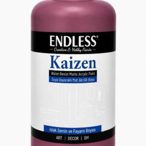 Kaizen Islak Zemin Ve Fayans Boyası Bordo 2 Litre + Katalizör 80gr KZ-014